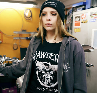 Hoodie Zipper "RAWDERZ BIKER WEAR"